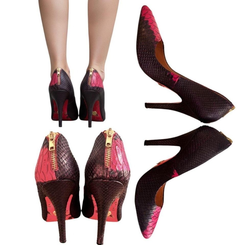 VINTAGE BESTEY JOHNSON‎ ZIPPER PUMPS SZ. 9 - Picture 5 of 6